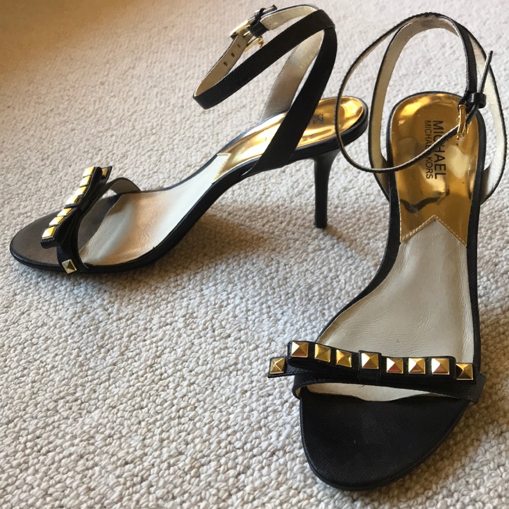 COPY - MICHAEL Michael Kors Studded Bow Heeled Sandals